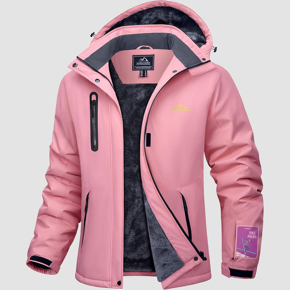 Pink Women's Windproof & Waterproof Snow Ski Winter Jacket - MAGCOMSEN