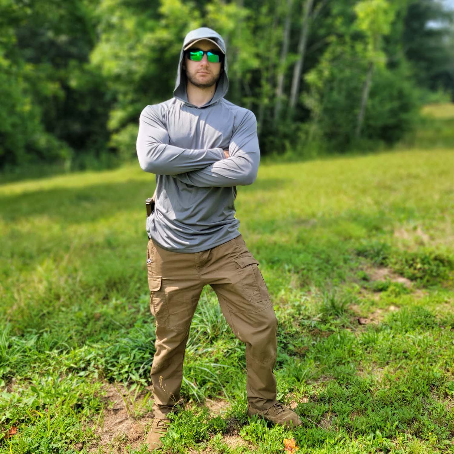 ¡¾Buy 4 Get 4th Free¡¿Men's Hooded UPF 50+ Sun Protection T Shirts Long Sleeve Athletic Fishing Shirts Rash Guards - MAGCOMSEN #Color_Dark Grey