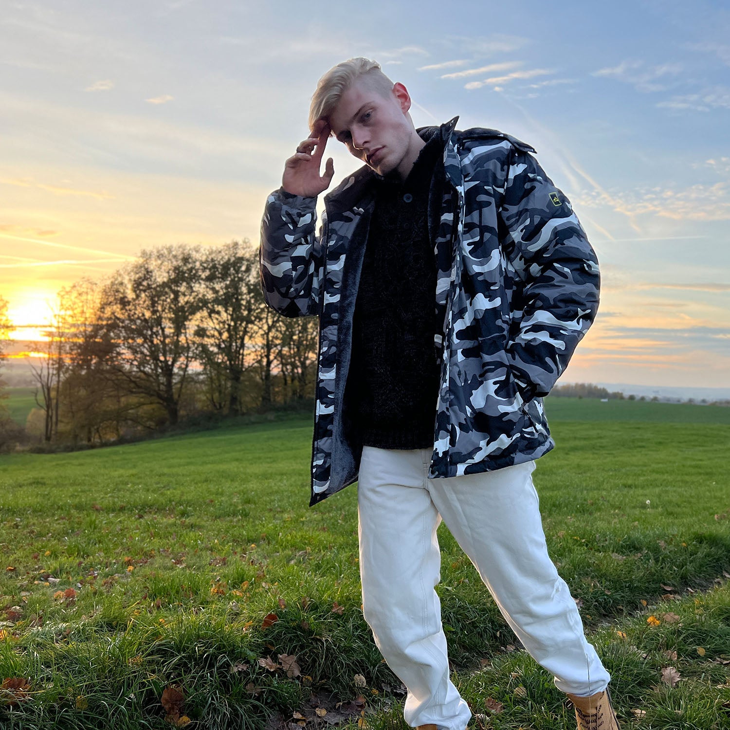 Men's Water-Repellent Winter Ski Jacket with Fleece Lining - MAGCOMSEN