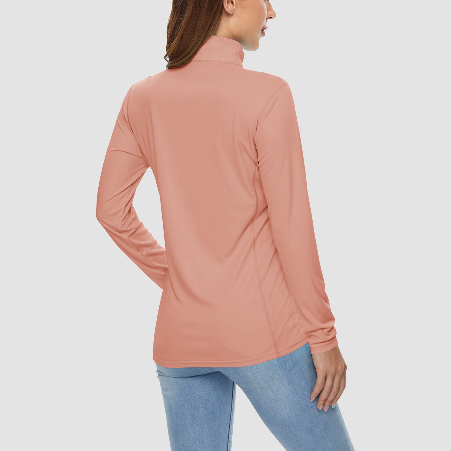 Women UPF 50+ Sun Protection Half Zip Quick Dry Shirt