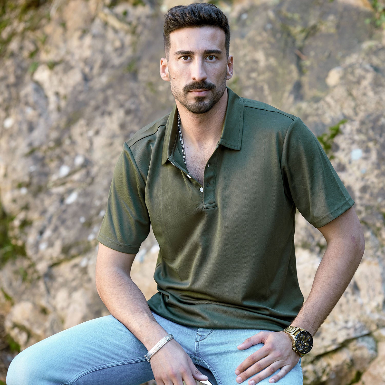 【Buy 4 Get 4th Free】Men's Polo Quick Dry Short Sleeve Golf Polo - MAGCOMSEN