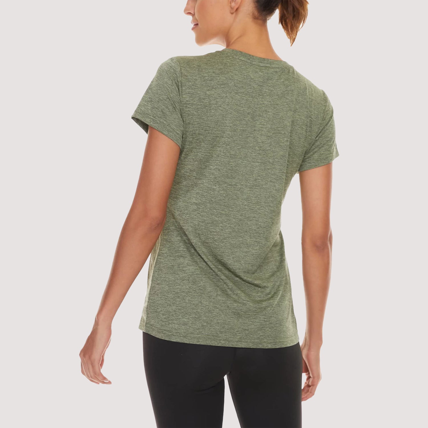 Women's Running T-Shirt Quick Dry V-Neck Yoga Top Tee Shirts