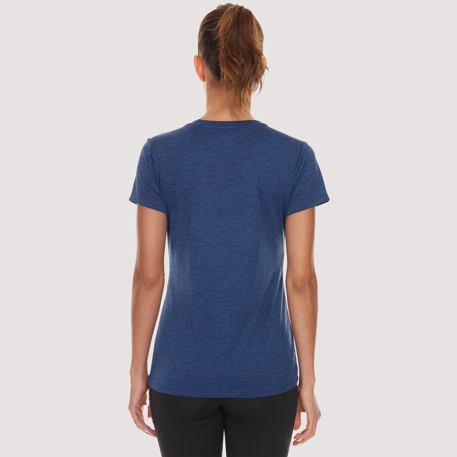 Women's Running T-Shirt Quick Dry V-Neck Yoga Top Tee Shirts