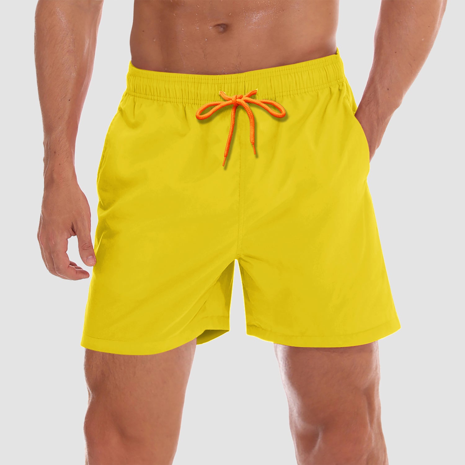 Men's Quick Dry Swimming Trunks with Mesh Lining Beach Shorts Boardshorts Multi Pockets