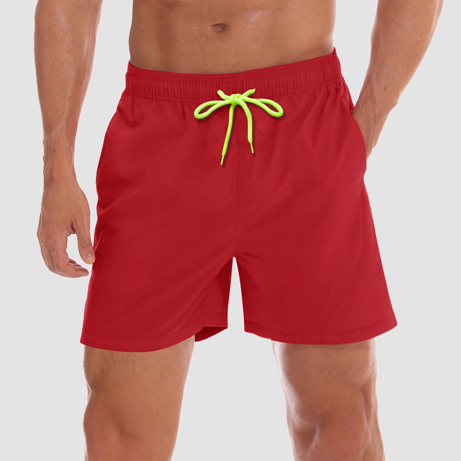Men's Quick Dry Swimming Trunks with Mesh Lining Beach Shorts Boardshorts Multi Pockets