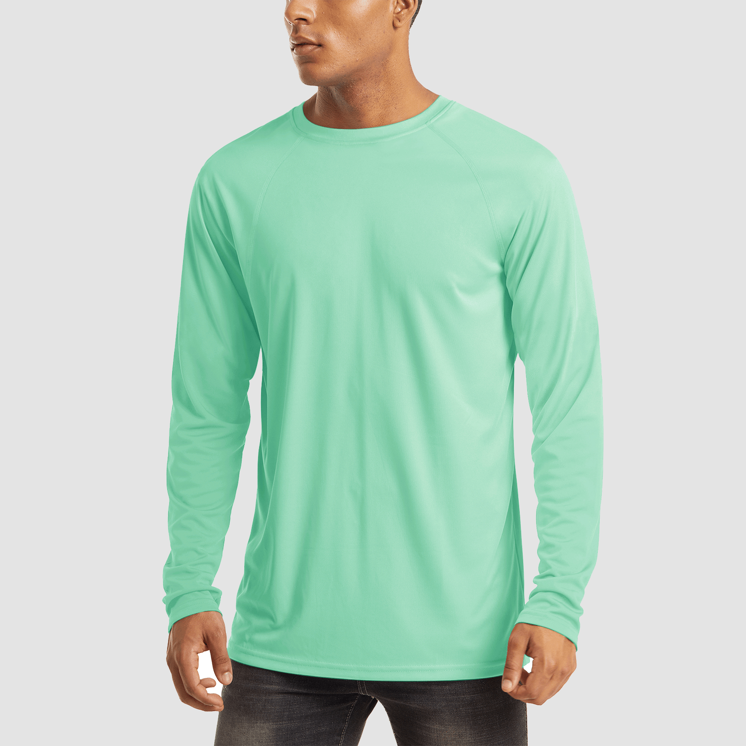 Beach Glass Men's UPF 50+ Quick Dry Shirt - Sun Protection for Hiking - MAGCOMSEN #Color_Beach Glass