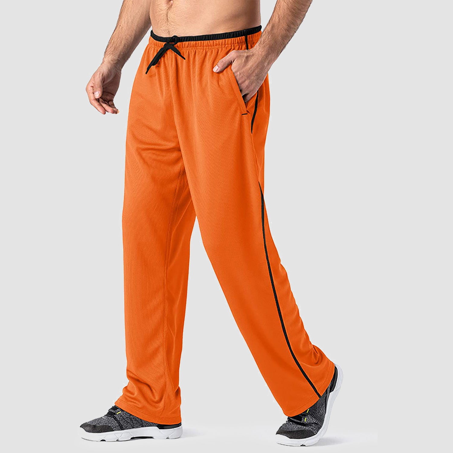 Men's Lightweight quick-drying&loose-fitting mesh sweatpants for training and fitness
