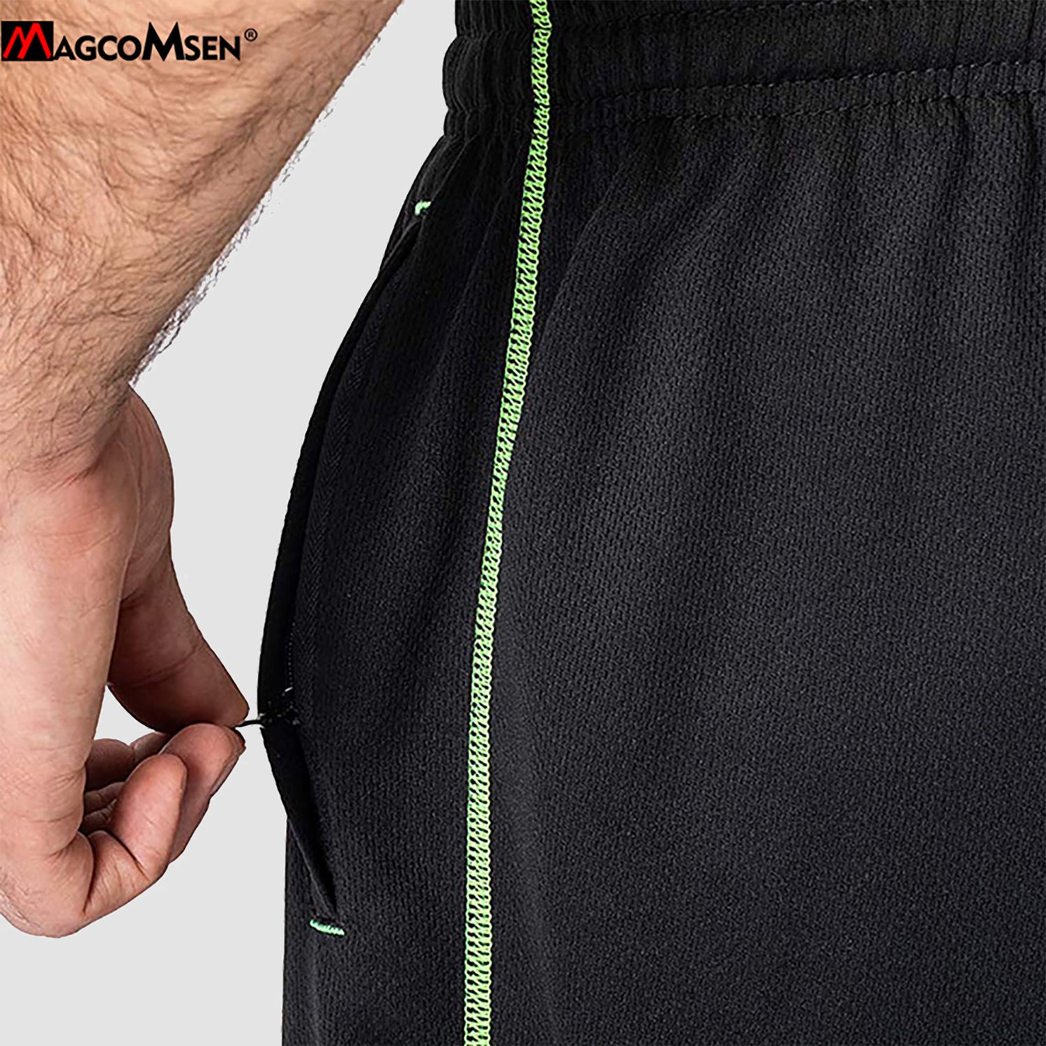 Men's Lightweight quick-drying&loose-fitting mesh sweatpants for training and fitness