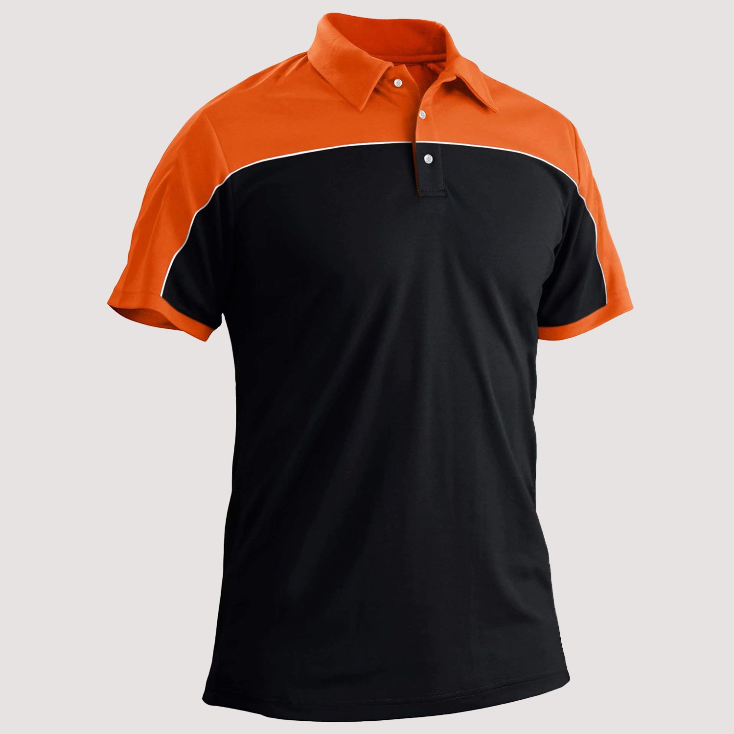 Men's Outdoor Golf Polo Shirts Short Sleeve 3 Button Quick Dry Casucal Polo T-Shirts