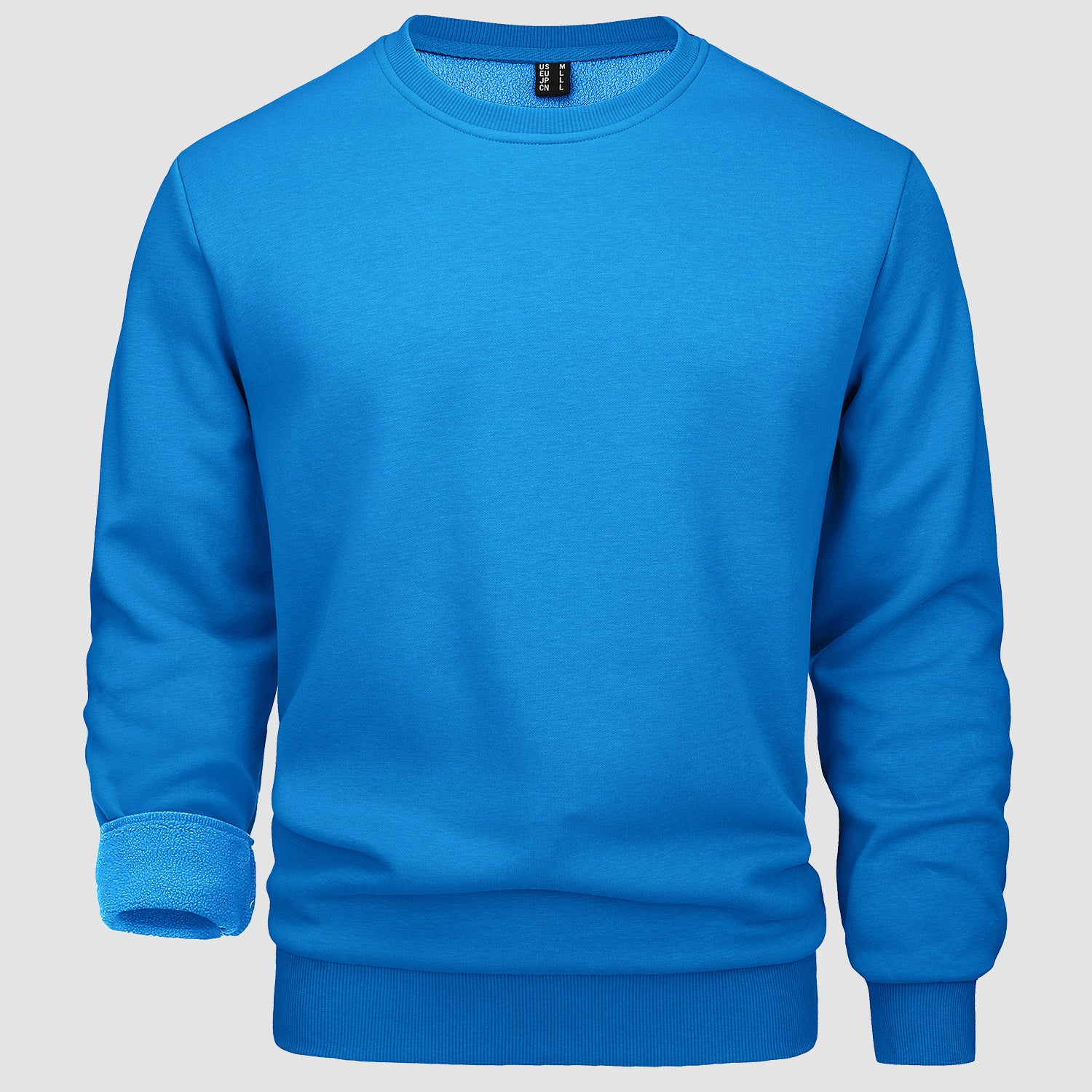Men's Crewneck Sweatshirt Long Sleeve Casual Warm Fleece Pullover Hoodie