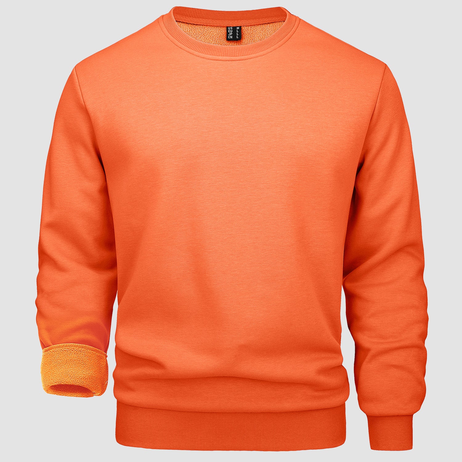 Men's Crewneck Sweatshirt Long Sleeve Casual Warm Fleece Pullover Hoodie