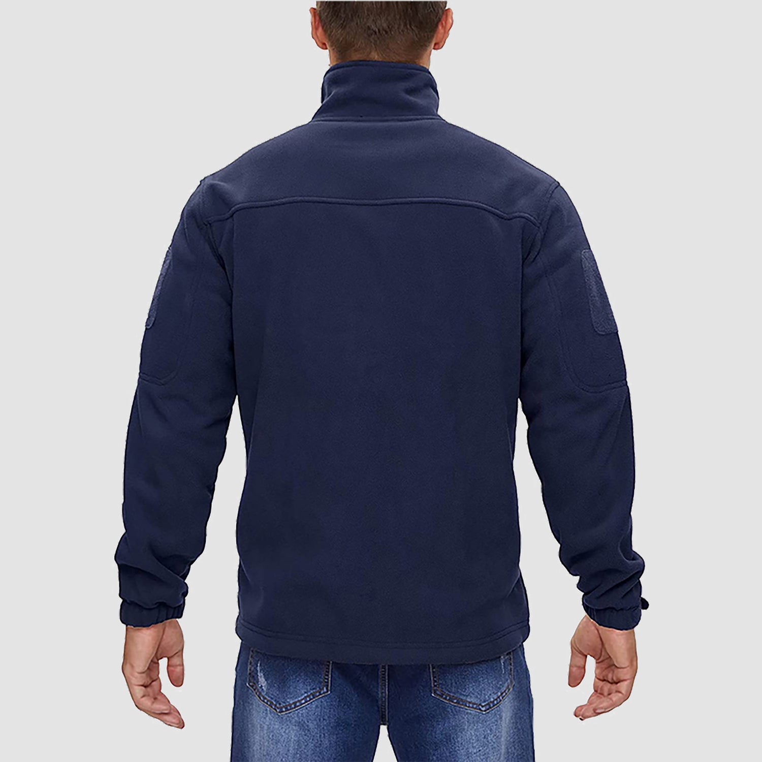 Men's Fleece Tactical Jacket Stand Collar Military Field Jackets - MAGCOMSEN