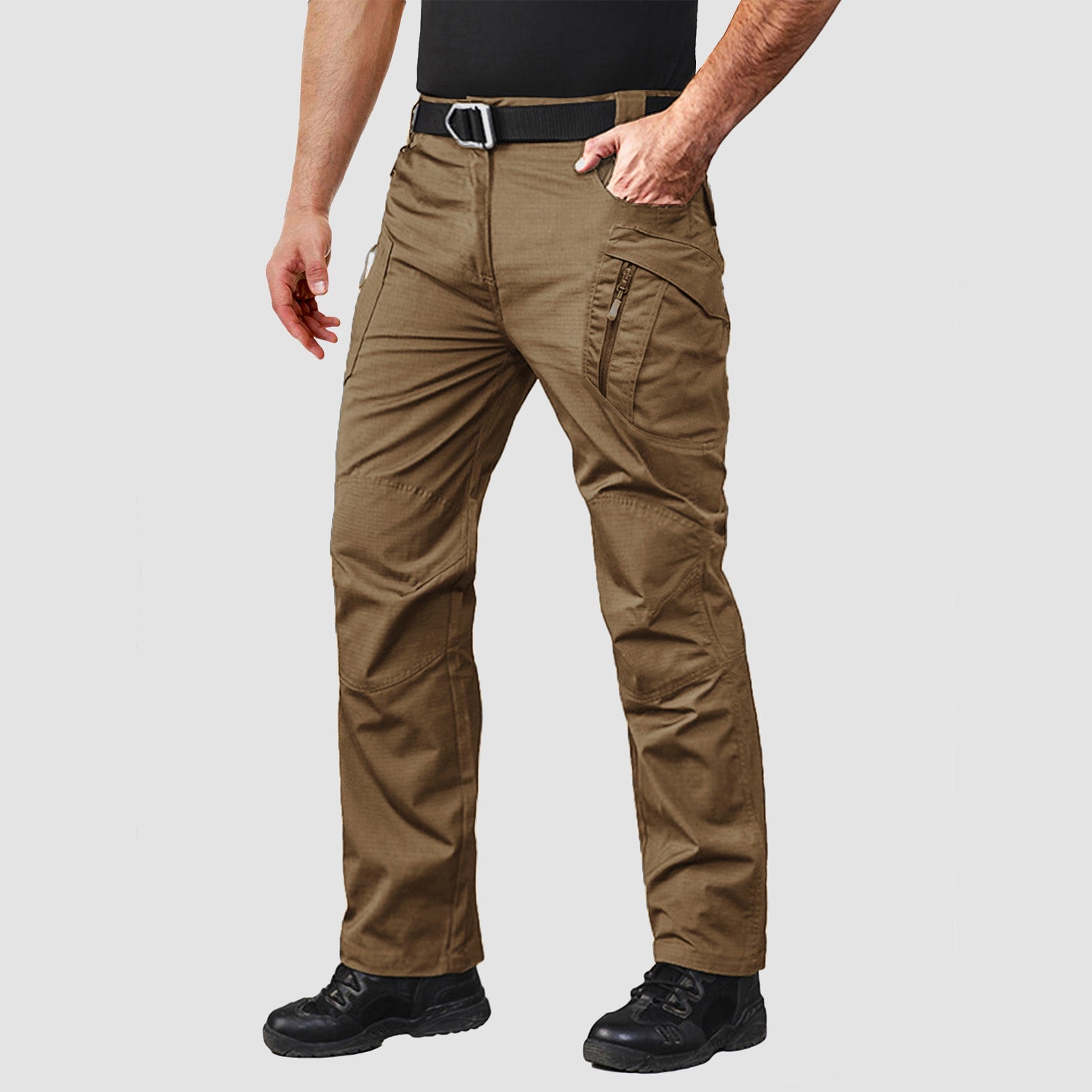 Men's Tactical Pants with 9 Pockets Rip-Stop Work Hiking Pants - MAGCOMSEN