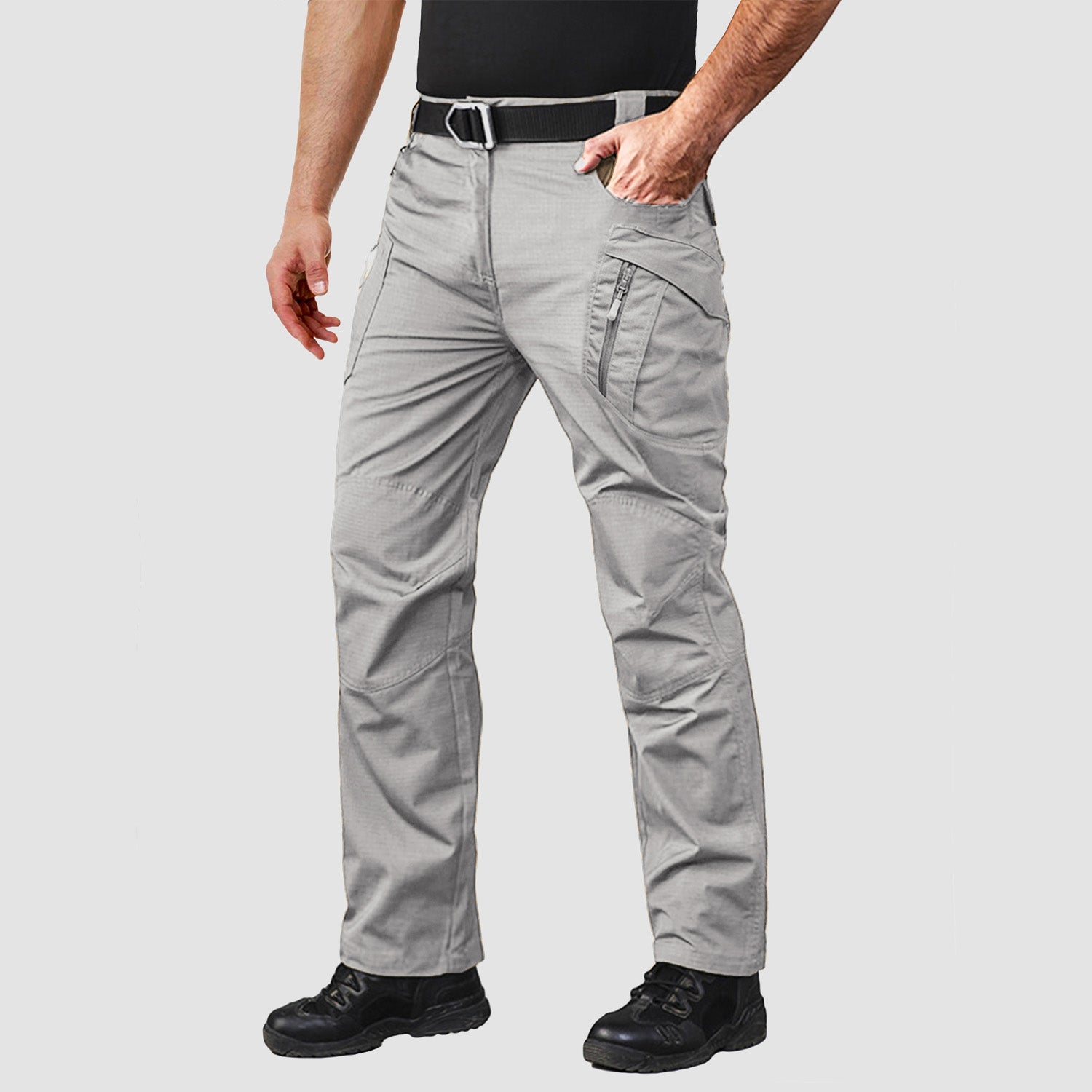 Men's Tactical Pants with 9 Pockets Rip-Stop Work Hiking Pants - MAGCOMSEN