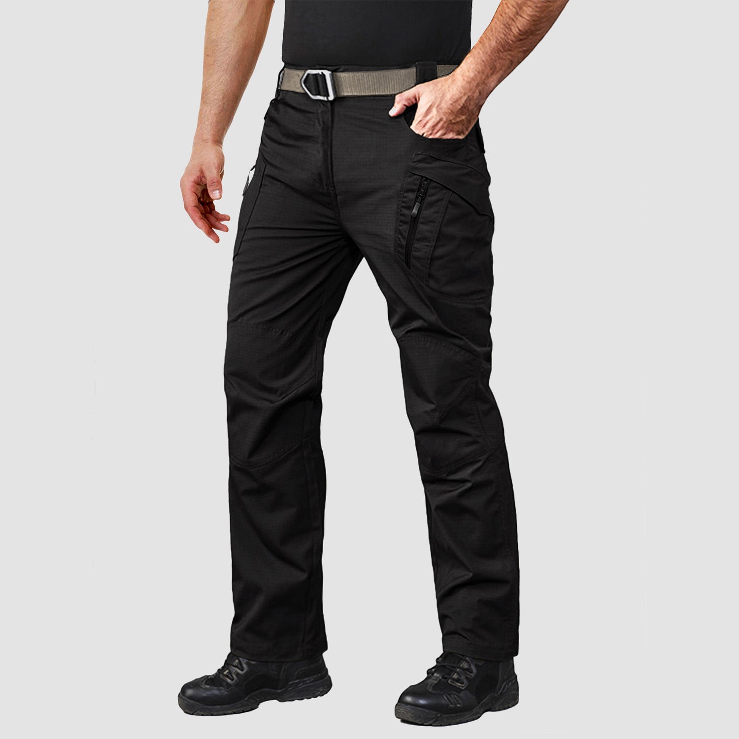 Men's Tactical Pants with 9 Pockets Rip-Stop Work Hiking Pants - MAGCOMSEN