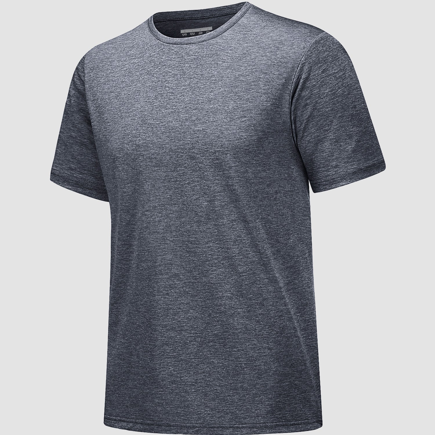 Men's Tag Free Crewneck Moisture Wicking Running Gym Wokout Fitness Athletic Tee Shirt - MAGCOMSEN