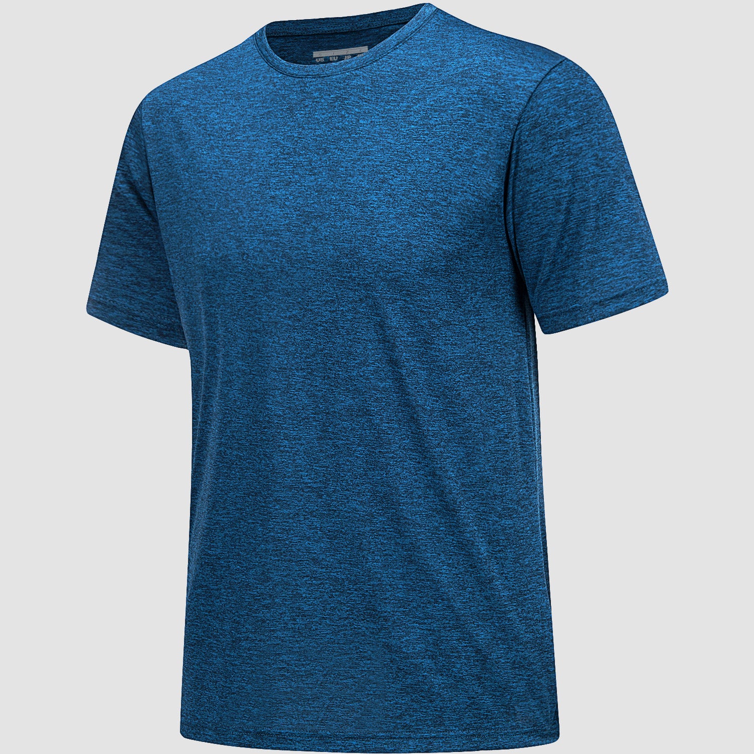 Men's Tag Free Crewneck Moisture Wicking Running Gym Wokout Fitness Athletic Tee Shirt - MAGCOMSEN