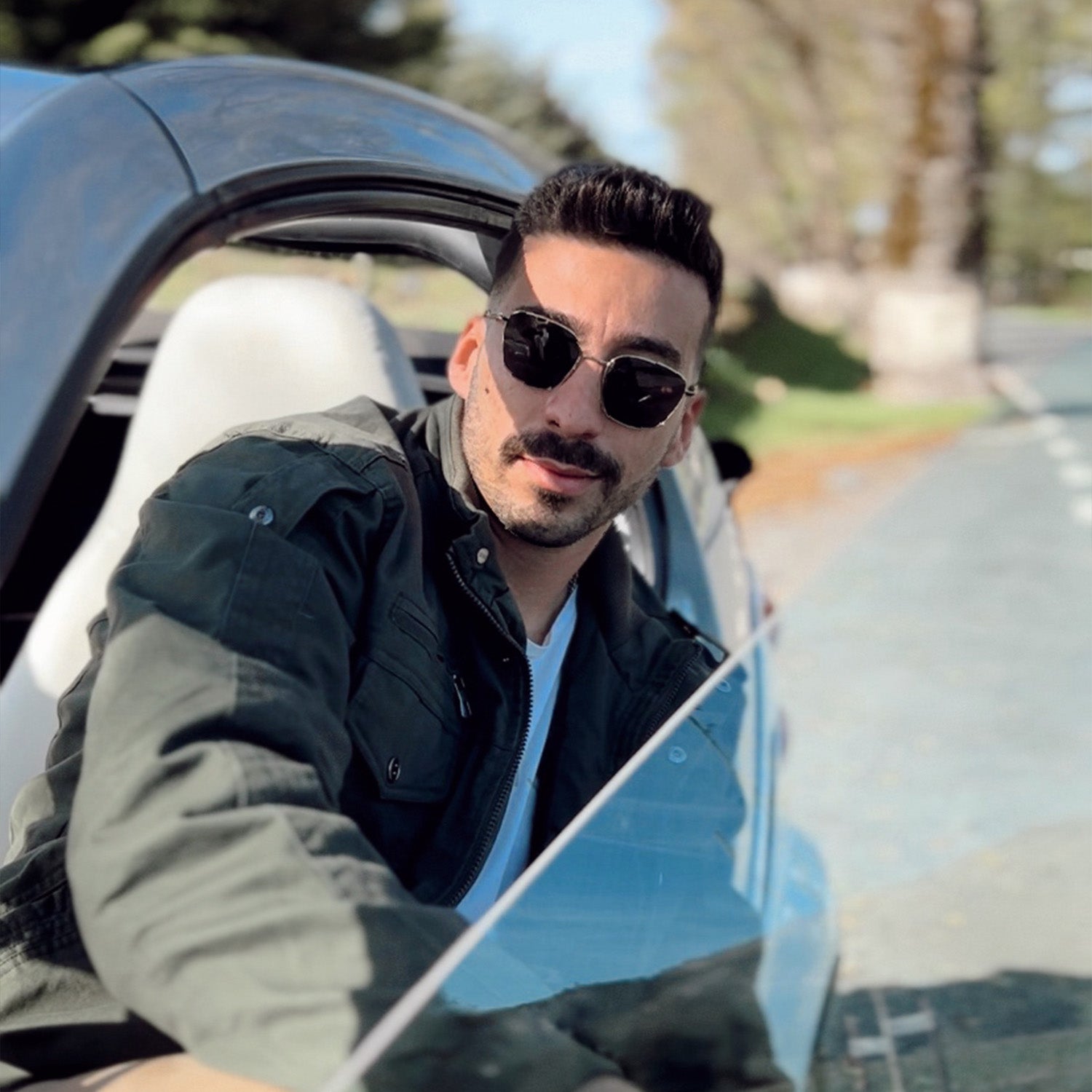 Men's Winter Cargo Jacket Military Pilot Coat Fleece Warm Stand Collar Tactical Jacket - MAGCOMSEN