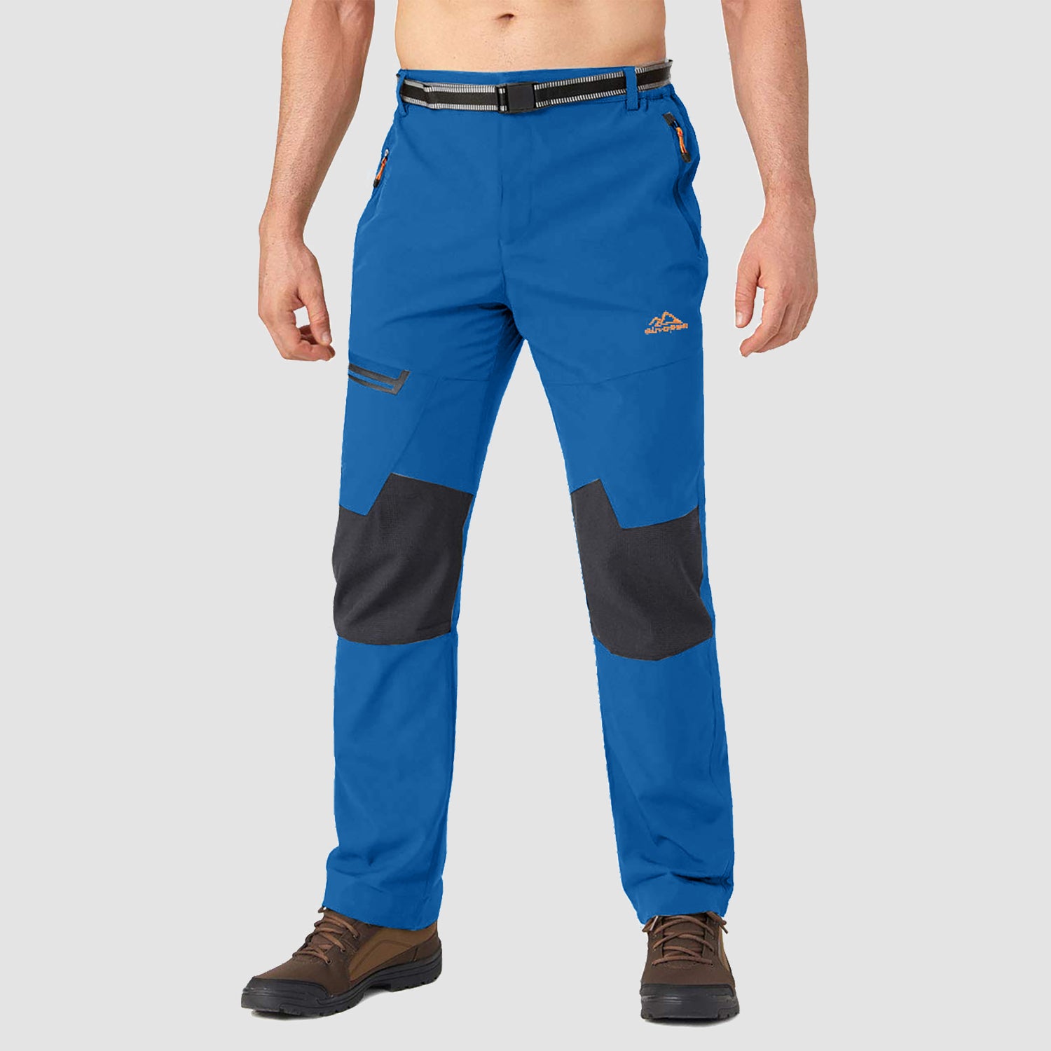 Men's Fleece-Lined Ski Pants - Water-Resistant, 4 Zip Pockets - MAGCOMSEN