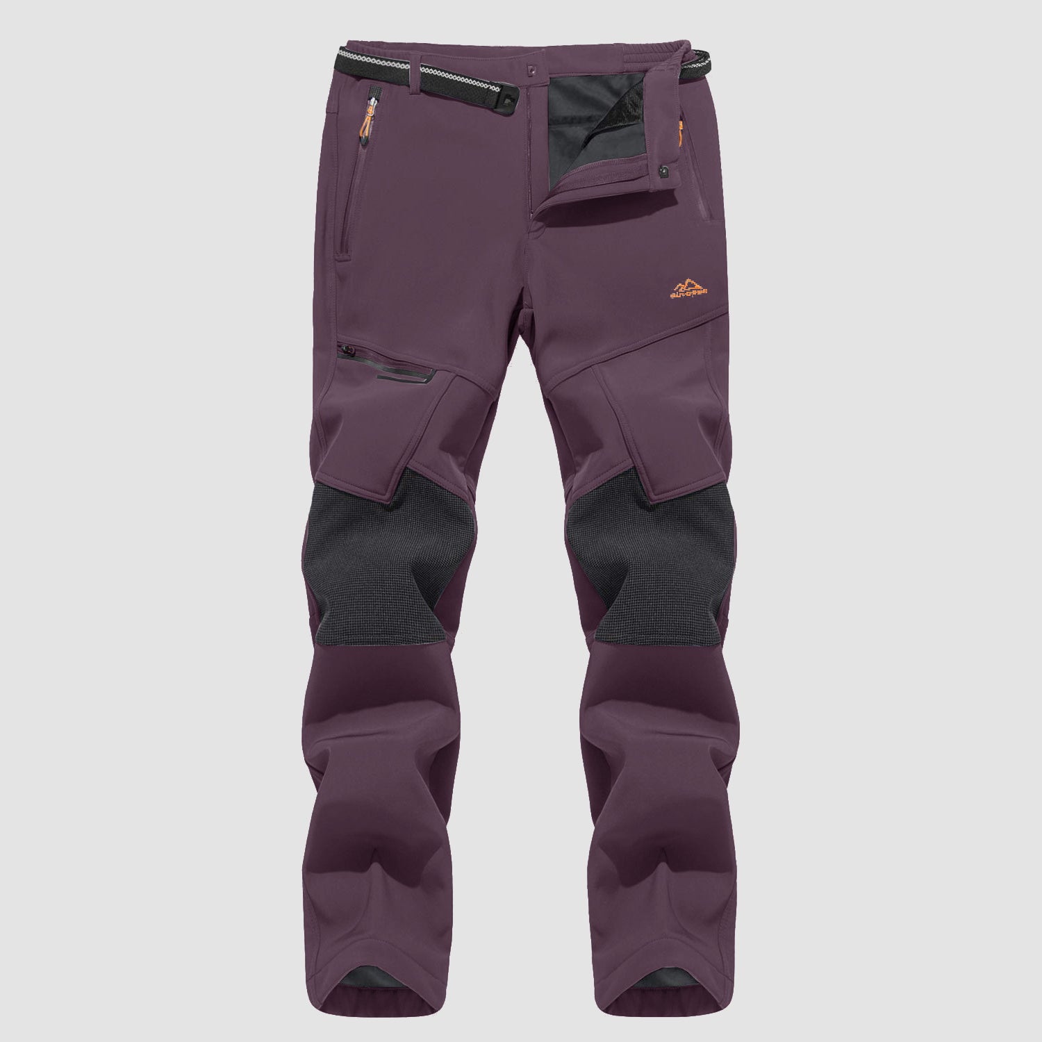 Men's Fleece-Lined Ski Pants - Water-Resistant, 4 Zip Pockets - MAGCOMSEN