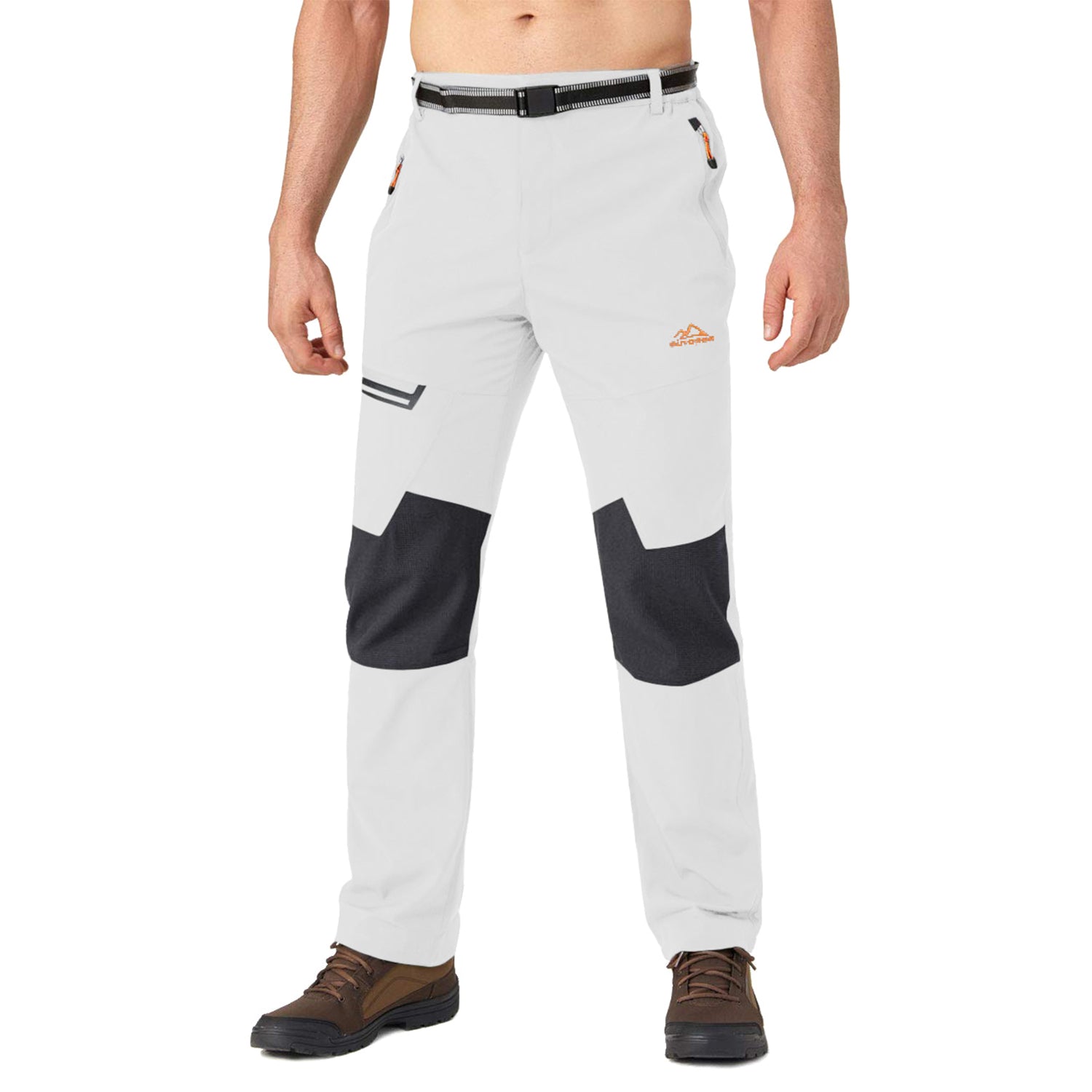 Men's Fleece-Lined Ski Pants - Water-Resistant, 4 Zip Pockets - MAGCOMSEN