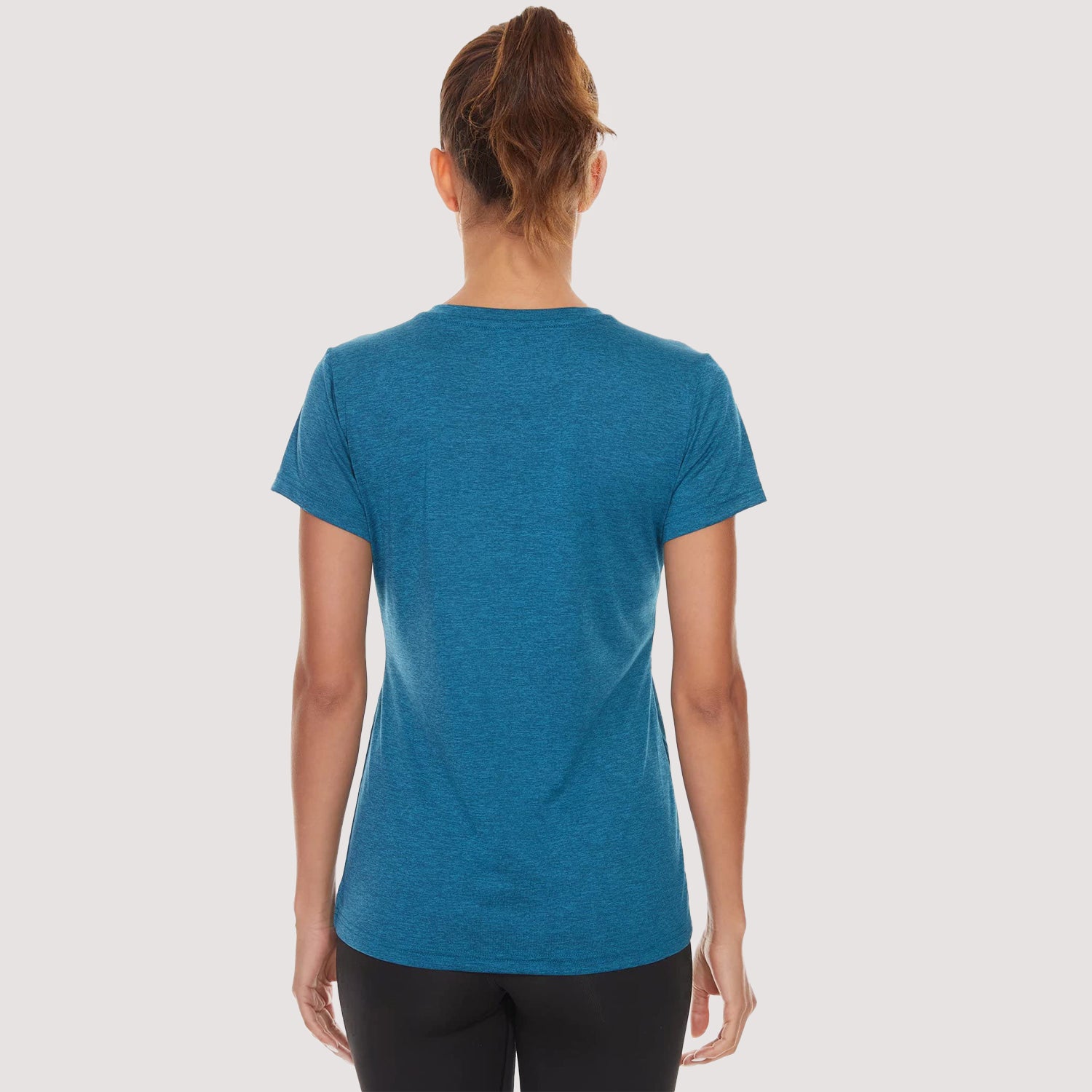 Women's Running T-Shirt Quick Dry V-Neck Yoga Top Tee Shirts