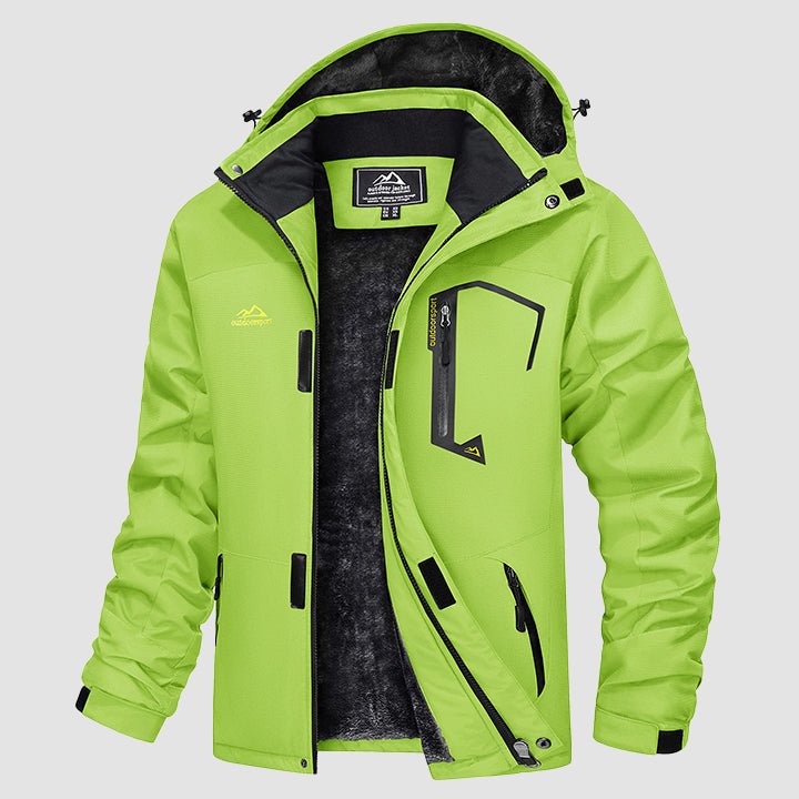 Men's Water-Repellent Winter Ski Jacket with Fleece Lining - MAGCOMSEN