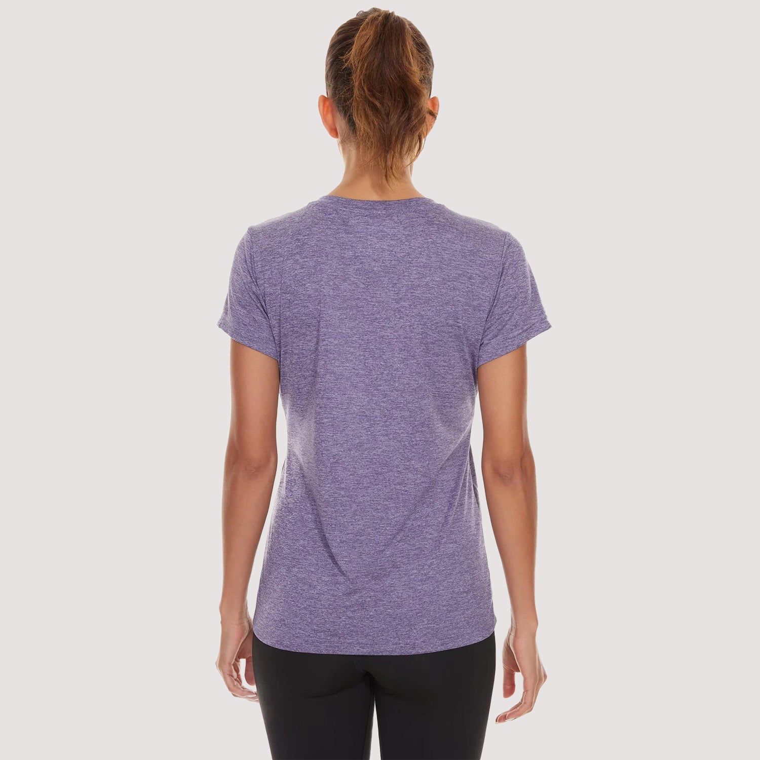 Women's Running T-Shirt Quick Dry V-Neck Yoga Top Tee Shirts