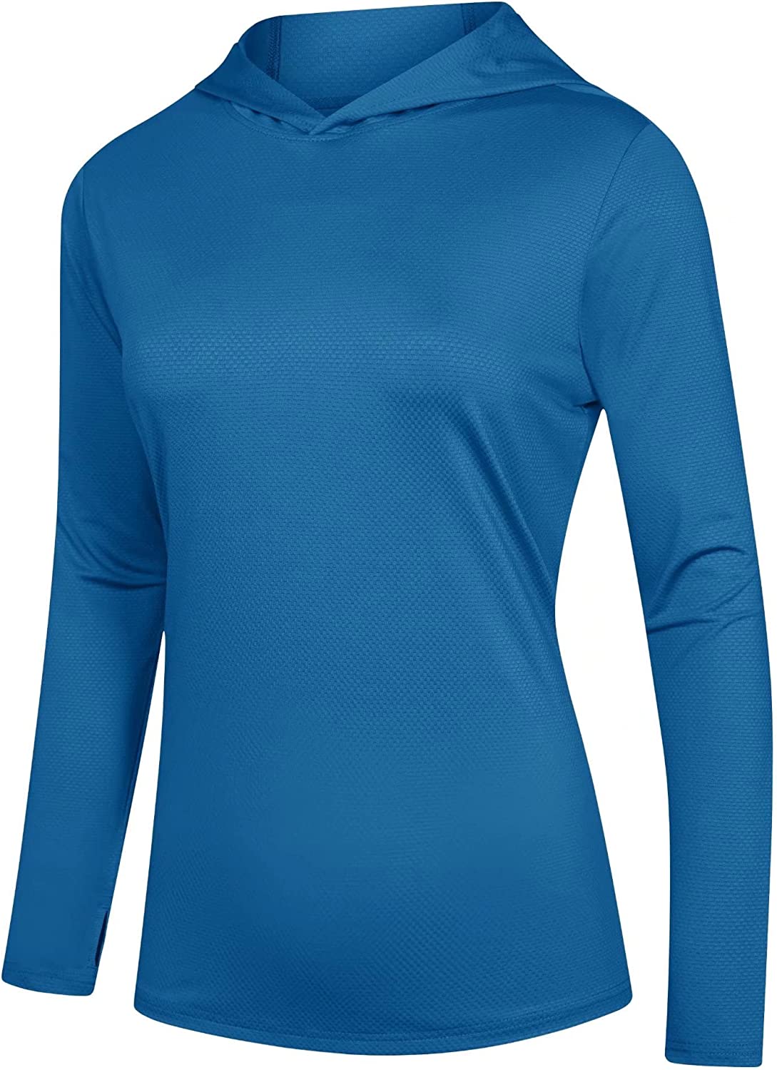 Women's Hoodie Shirts UPF 50+ Sun Protection Long Sleeve UV Shirt Fishing Hiking Athletic Shirts with Thumb Hole