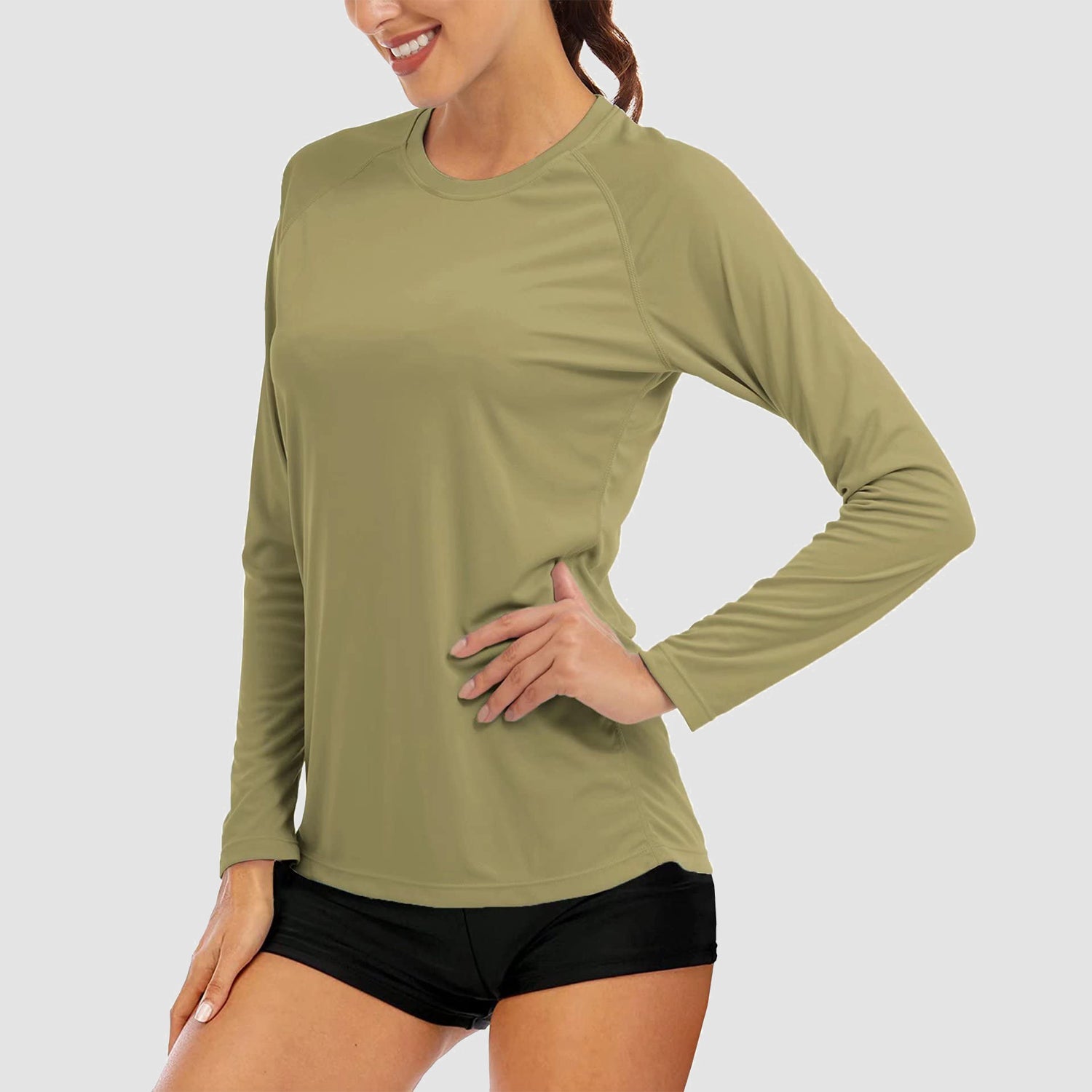 Women's Long Sleeve Shirts UPF 50+ Sun Protection Shirts for Hiking Fishing Workout Rash Guard