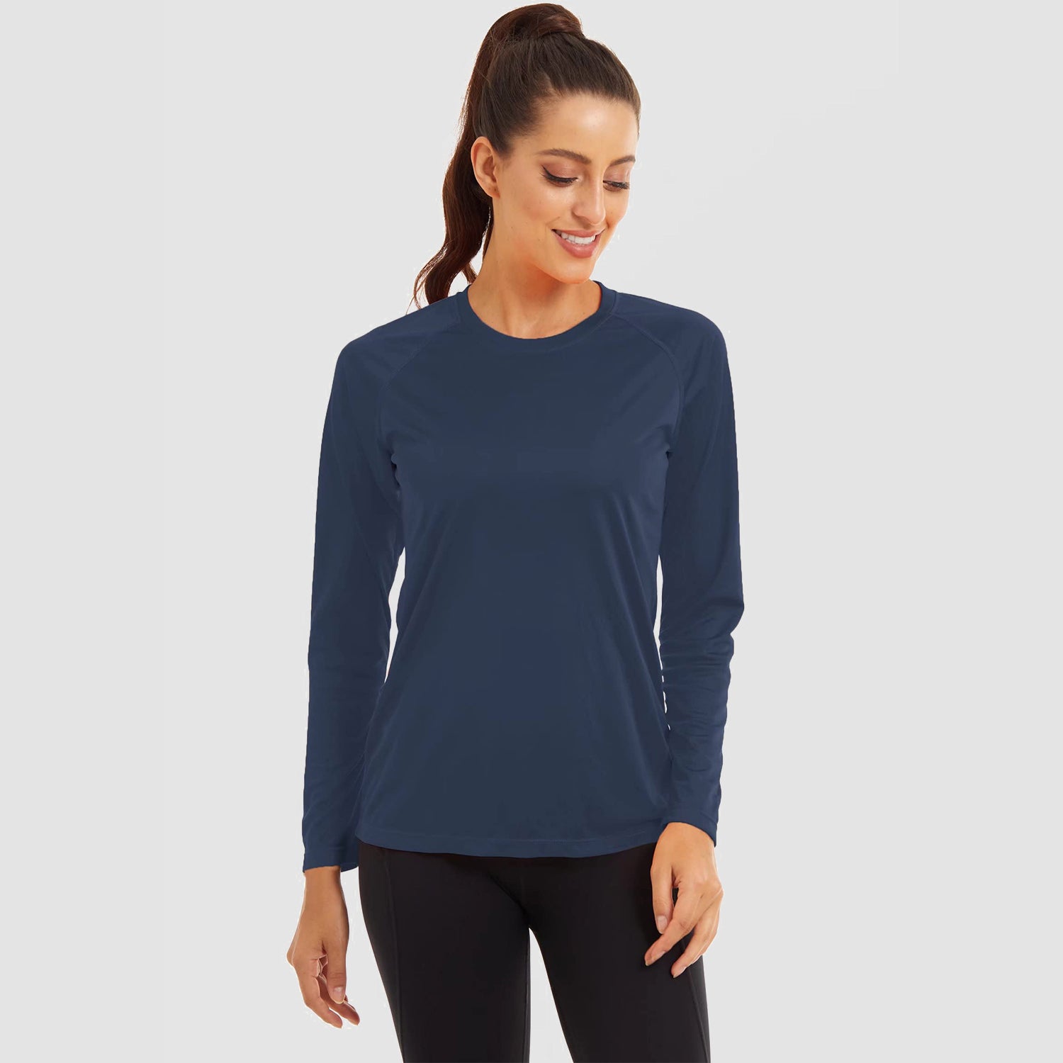 Women's Long Sleeve Shirts UPF 50+ Sun Protection Shirts for Hiking Fishing Workout Rash Guard