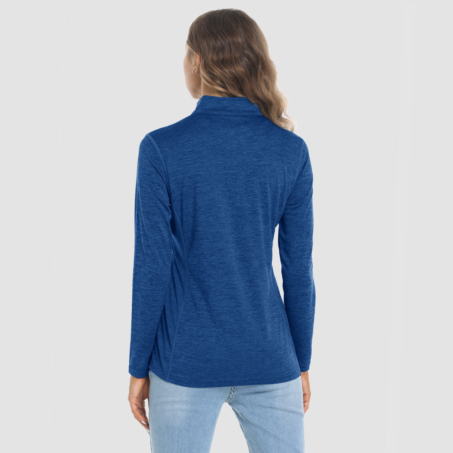 Women's Shirts Long Sleeve 1/4 Zip UPF50+ UV Sun Protection Shirts Quick Dry