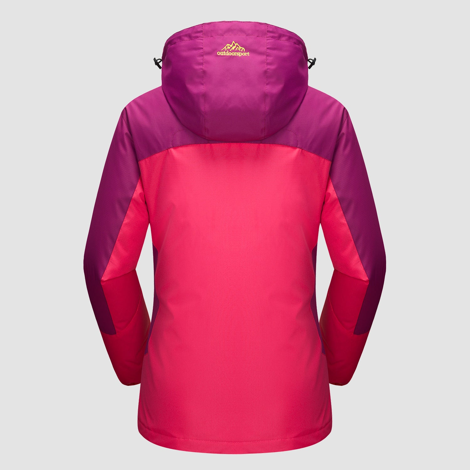 Women’s 3-in-1 Waterproof Ski Jacket with Detachable Fleece Liner Rose Pink by MAGCOMSEN #color_Rose Pink