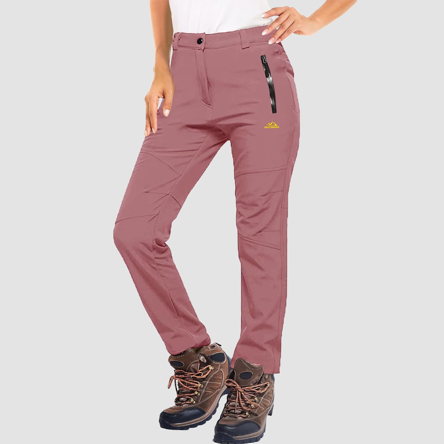 Womens Winter Pants Warm Fleece Lined Water Resistant Snow Skiing Hiking Pants