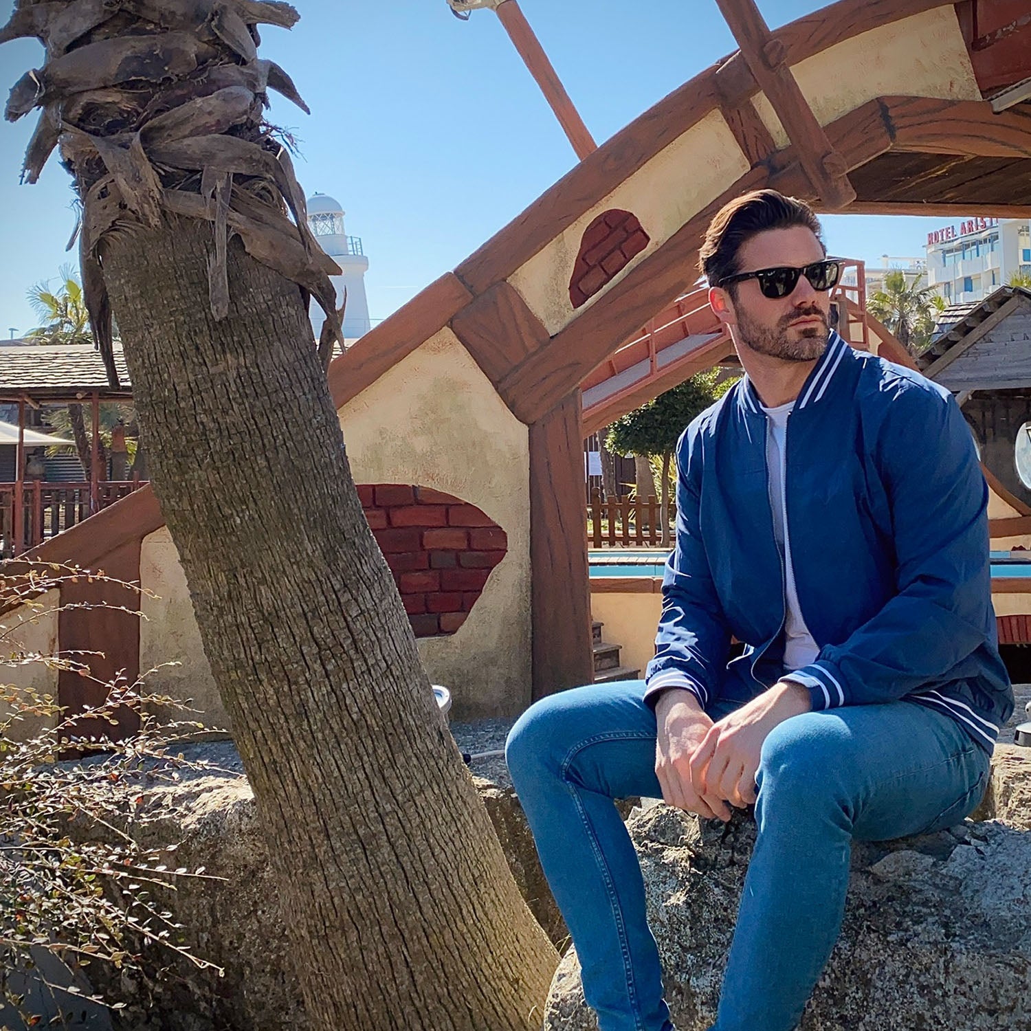 Men's Lightweight Bomber Jacket Casual Windbreaker - MAGCOMSEN